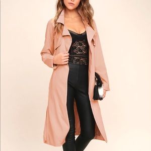 NWT JOA pink trench coat